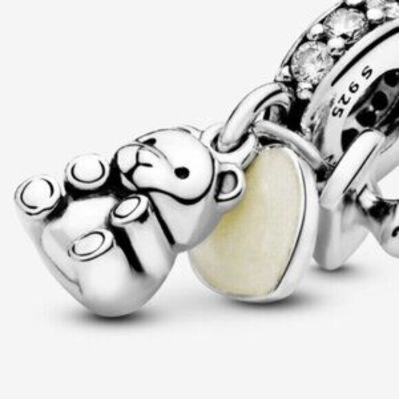 Pandora Baby Teddy Bear Dangle Charm - Picture 2 of 5